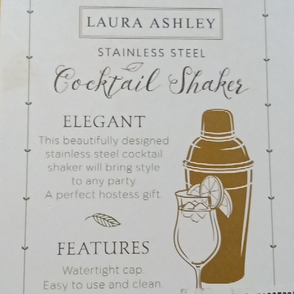 Laura Ashley Stainless Steel Cocktail 🍸 Shaker. - Picture 6 of 11
